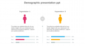 Dashing Demographic Presentation PowerPoint Model slides